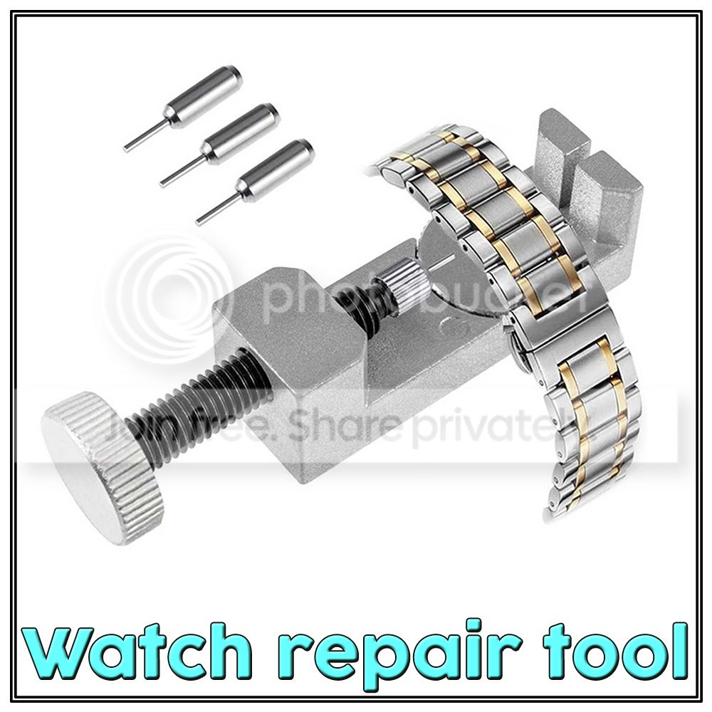 Watch Band Pin Remover Link Repair Tool Kit Metal Strap Adjustable